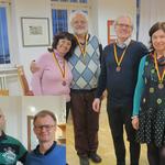 Bronze für den BC Mannheim e.V. (Robert Maybach, Ulrike Schreckenberger, Gregor Sieber, Wolf Stahl, Elke Weber und Fried Weber)